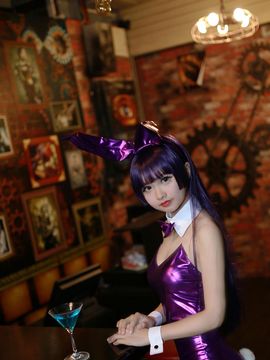 《我妹哪这么可爱》五更琉璃紫兔子女郎C O S P L A Y_黑猫兔女郎赛高！ (1)