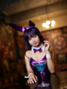 《我妹哪这么可爱》五更琉璃紫兔子女郎C O S P L A Y_黑猫兔女郎赛高！ (2)