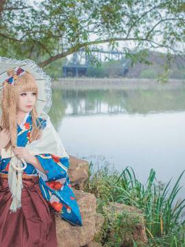 《Love Live》大正和服未觉醒南小鸟 C O S P L A Y_LoveLive!学园偶像祭-南 ことり 大正浪漫未觉醒 (9)