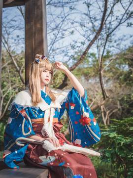 《Love Live》大正和服未觉醒南小鸟 C O S P L A Y_LoveLive!学园偶像祭-南 ことり 大正浪漫未觉醒 (1)