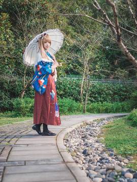 《Love Live》大正和服未觉醒南小鸟 C O S P L A Y_LoveLive!学园偶像祭-南 ことり 大正浪漫未觉醒 (2)