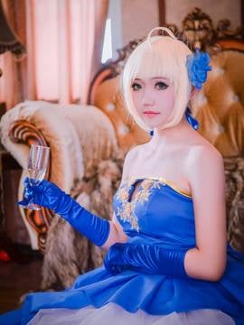 《王の恋》型月十周年Saber红蓝双王礼服C O S P L A Y  [ 编辑 ]_#型月十周年红蓝礼服# Saber 尼禄 (4)
