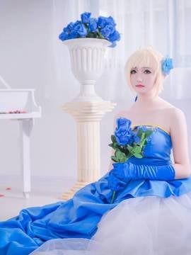 《王の恋》型月十周年Saber红蓝双王礼服C O S P L A Y  [ 编辑 ]_#型月十周年红蓝礼服# Saber 尼禄 (7)