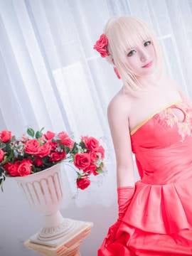 《王の恋》型月十周年Saber红蓝双王礼服C O S P L A Y  [ 编辑 ]_#型月十周年红蓝礼服# Saber 尼禄 (8)