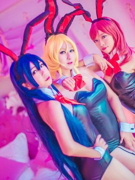 《Love Live》西木野真姬single兔女郎同人 C O S P L A Y_西木野真姬single兔女郎同人 C O S (1)