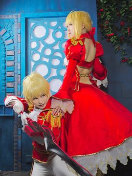 《FateExtra》尼禄转性双人舞会 C O S P L A Y_尼禄转性双人舞会 C O S (11)