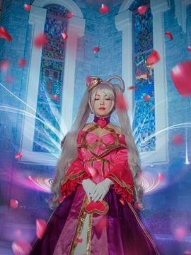 《英雄联盟》情人节限定皮肤甜心宝贝娑娜琴女 C O S P L A Y_情人节限定皮肤甜心宝贝娑娜琴女 C O S (8)
