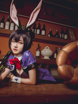 《中二病也要谈恋爱！恋》小鸟游六花兔子女郎 C O S P L A Y_小鸟游六花兔子女郎 C O S (5)