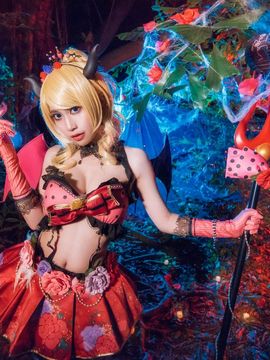 《lovelive！》绚濑绘里小恶魔 C O S P L A Y_这黑暗的夜晚，是属于我的世界…… (2)
