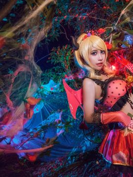 《lovelive！》绚濑绘里小恶魔 C O S P L A Y_这黑暗的夜晚，是属于我的世界…… (11)