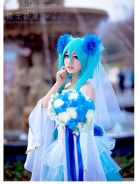 《VOCALOID》miku魔王花嫁 C O S P L A Y_【请和我结婚吧】初音魔王花嫁 (5)