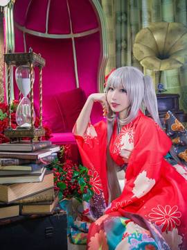 《Fate Grand Order》玛丽·安托瓦内特日式和服 C O S P L A Y_0003