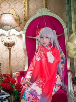 《Fate Grand Order》玛丽·安托瓦内特日式和服 C O S P L A Y_0005