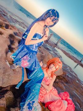 《Love Live!》高坂穗乃果园田海未人鱼觉醒果果 C O S P L A Y_0004