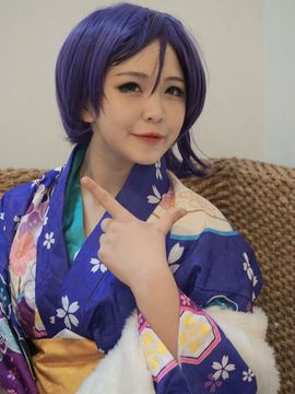 《LoveLive》正月和服未觉醒东条希 C O S P L A Y_贵妇希给您泡茶啦 (5)