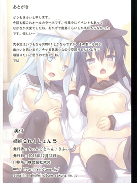 (C89) [うぃんどと～ん (さふぃ)] 姉妹これくしょん5 (艦隊これくしょん -艦これ-)_022