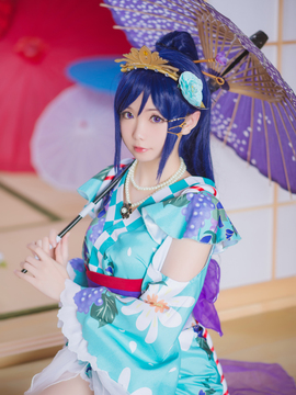 《love live sunshine》松浦果南浴衣 C O S P L A Y_0011
