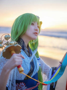 《东方Project》东风谷早苗☆開海 C O S P L A Y_0012