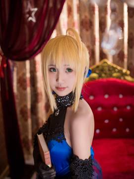 《FateGrand Order》extella saber礼服 C O S P L A Y_FateExtrella saber 蓝礼服 (3)