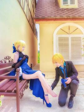 《FateGrand Order》extella saber礼服 C O S P L A Y_双王金剑 (5)