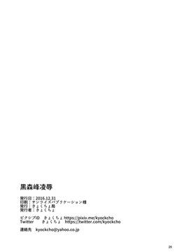 [无毒汉化组] (C91) [きょくちょ局 (きょくちょ)] 黒森峰凌辱 (ガールズ&パンツァー)_025