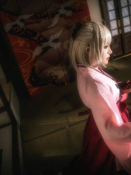 《FATE》樱saber 冲田总司  C O S P L A Y_冲田总司=从今以后交给最强无敌的冲田小姐我吧= (4)