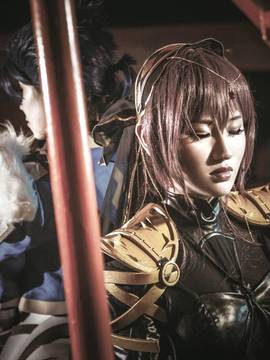《FateGrand Order》斯卡哈枪兵紧身衣 C O S P L A Y_斯卡哈&cos正片 (3)