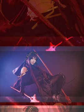 《FateGrand Order》斯卡哈枪兵紧身衣 C O S P L A Y_=斯卡哈cos=有动图请戳进来=你所追求的是枪吗？还是说… (9)