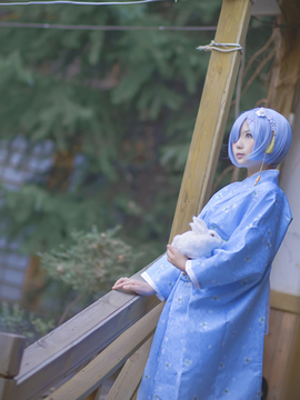 《从零开始》蓝色和服雷姆 C O S P L A Y_0003
