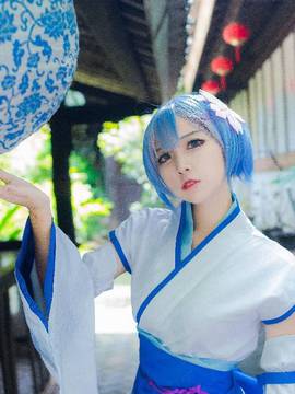 《Re从零开始的异世界生活》蕾姆幼年和服 C O S P L A Y_0005