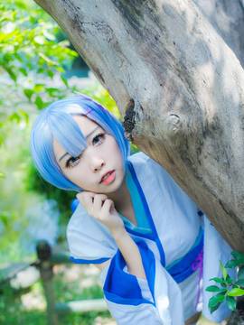 《Re从零开始的异世界生活》蕾姆幼年和服 C O S P L A Y_0012