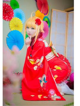 《Fate Grand Order》尼禄和服 C O S P L A Y_尼禄 2016海报和服ver. (2)