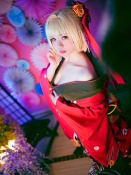 《Fate Grand Order》尼禄和服 C O S P L A Y_余は至高にして至上の名器 (5)
