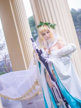 《Fate Grand Order》尼禄花嫁满破 C O S P L A Y_『身着新装再登场！花嫁尼禄满破❤』 (3)