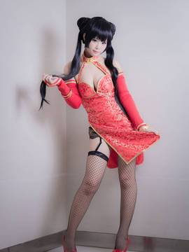 《画手深崎暮人》冬月茉莉红色旗袍手办 C O S P L A Y_0008
