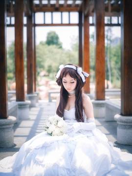 《舰队collection》 金刚同人婚纱C O S P L A Y._0003