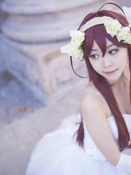 《舰队collection》 金刚同人婚纱C O S P L A Y._0016