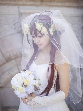《舰队collection》 金刚同人婚纱C O S P L A Y._0021