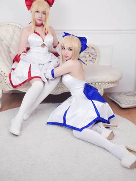 《Fate╱Grand Order》純真のナイトドレス尼祿X阿爾托莉雅  C O S P L A Y_0001