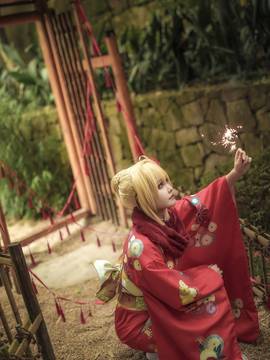 《Fateextra》东尼禄·克劳狄乌斯×伊丽莎白·巴托里和服C O S P L A Y_0006