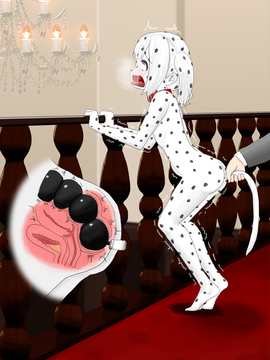 [紳士財閥] うちのメイドが全裸に首輪にアナル尻尾(+ボディペイント)で完全に犬になりきってオスと交尾しちゃうお話_239_bx02_06