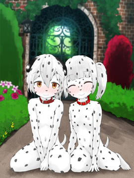 [紳士財閥] うちのメイドが全裸に首輪にアナル尻尾(+ボディペイント)で完全に犬になりきってオスと交尾しちゃうお話_303_bx12_01